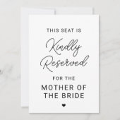 Reservierte Sitzplatzpräsenz Einladung (Vorderseite)