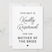 Reservierte Sitzplatzpräsenz Einladung (Rückseite)