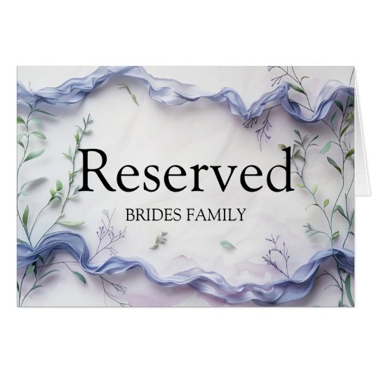 Reservierte Tabelle (Vorderseite (Horizontal))