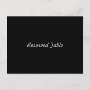 Reservierte Tabelle Postkarte