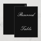 Reservierte Tabelle Postkarte (Vorne/Hinten)