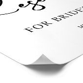 Reservierte Tabelle Printable Wedding Sign Poster (Ecke)