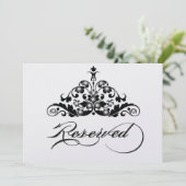 Reservierte Tabelle unterzeichnen herein Einladung (Stehend Vorderseite)