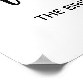 Reservierte Tafelhochzeit | Moderne Kalligrafie Poster (Ecke)