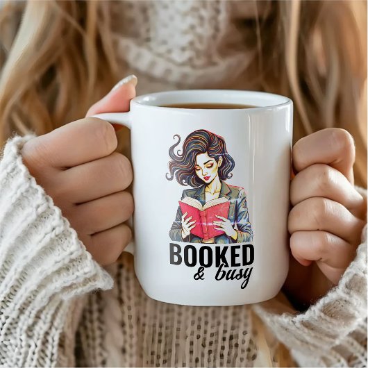 Reservierte und belebte Avid Book Reader Club Wome Kaffeetasse