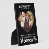 Reservierter Platz im Himmel Keepake Foto Fotoplatte (Seite)