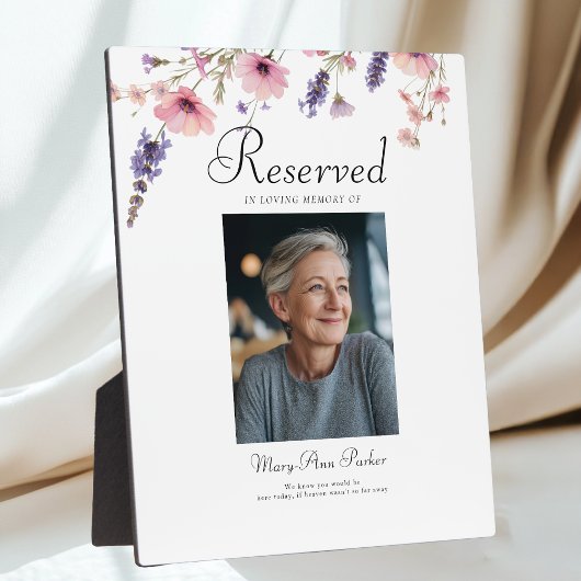 Reservierter Sitz - Fotodenkmal-Hochzeit Fotoplatte