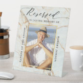 Reservierter Sitzplatz im liebenden Gedächtnis Sockelschild (In Situ)