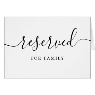 Reserviertes Hochzeitsschild Moderne Skript-Typo
