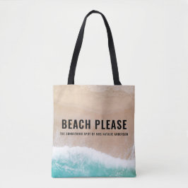 Reserviertes Strandgeschenk Sommer lustige Typogra Tasche