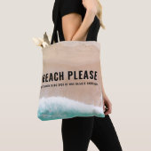 Reserviertes Strandgeschenk Sommer lustige Typogra Tasche (Von Nahem)