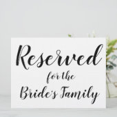 Reserviertes Zeichen - Familie der Braut (Stehend Vorderseite)