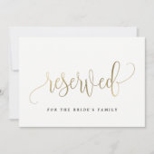 Reserviertes Zeichen - Liebliche Kalligrafie Einladung (Vorderseite)