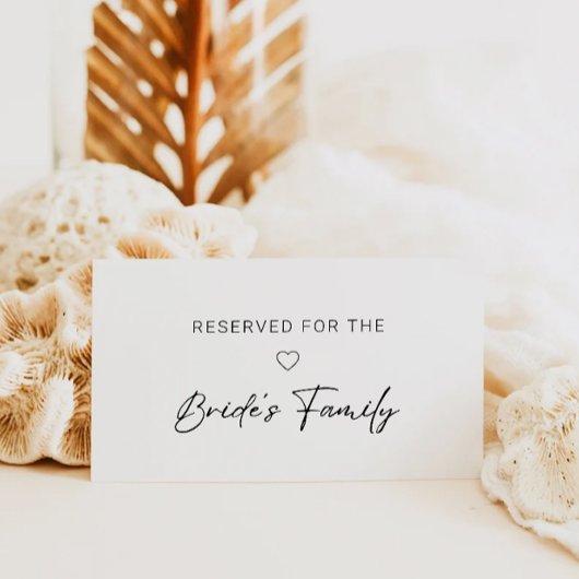 Reserviertes Zeichen, Modernes Reserviertes Zeiche Begleitkarte