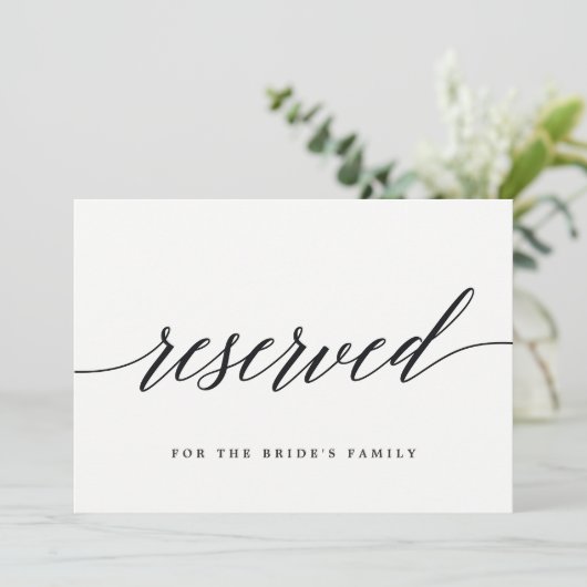 Reserviertes Zeichen - Modernes Skript (Stehend Vorderseite)