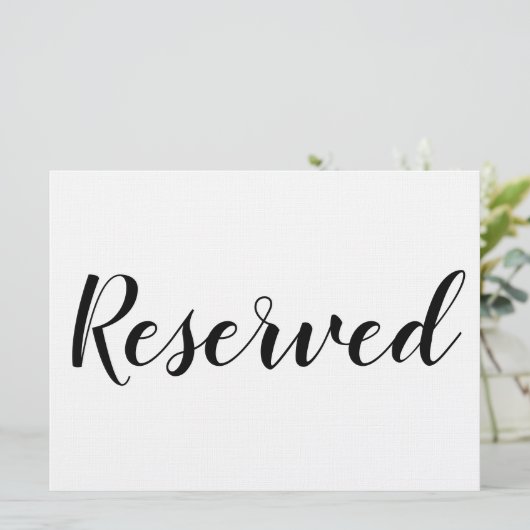 Reserviertes Zeichen - Reserviert (Stehend Vorderseite)