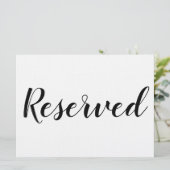 Reserviertes Zeichen - Reserviert (Stehend Vorderseite)