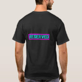 Reserviertes Zeichen - Rosa/Blau T-Shirt (Rückseite)