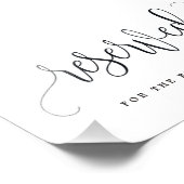 Reserviertes Zeichen Wählen Sie Ihre Größe Lieblic Fotodruck (Ecke)