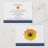 Reservierungen für Nautical Blue Stripes Sonnenblu Visitenkarte (Vorne/Hinten)