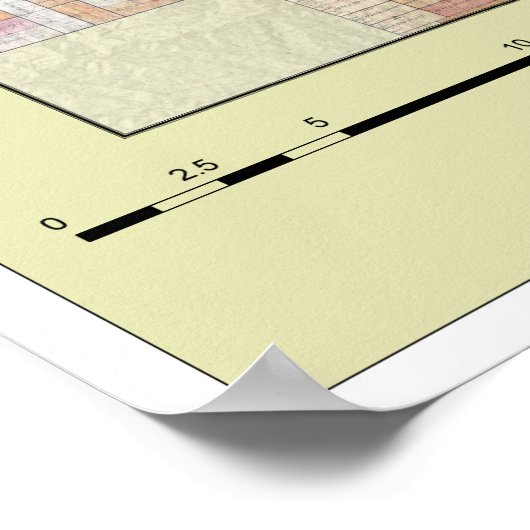 Reservierungen für Pine Ridge (ohne Topografie) Poster (Ecke)