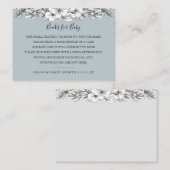 Reservierungsanfrage Kinderdusche Einladungskarte (Vorne/Hinten)