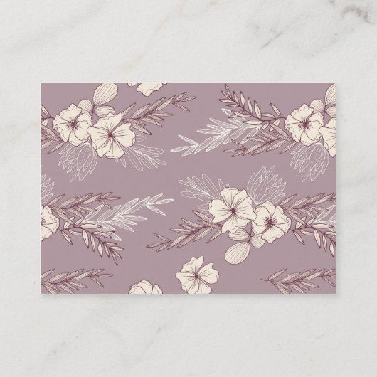 Reservierungsanfrage Moderne Babydusche Einladungs Begleitkarte (Rückseite)