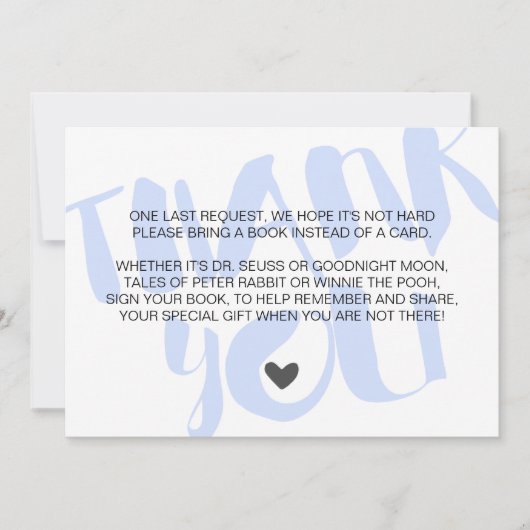 Reservierungskarte für Babydusche Einladung (Vorderseite)