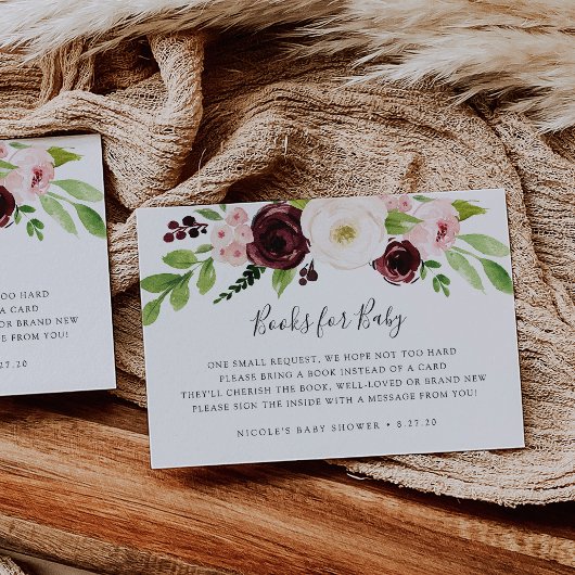 Reservierungskarte für Blush Romance Begleitkarte