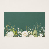 Reservierungskarte für das Baby White Roses Floral (Rückseite)