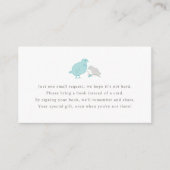 Reservierungskarte für Mama- und Babyvögel Begleitkarte (Vorderseite)