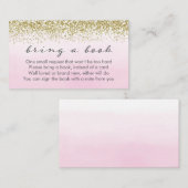 Reservierungskarte für Soft Pink und Gold Baby Begleitkarte (Vorne/Hinten)