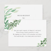 Reservierungskarte | Neutrale Babydusche Begleitkarte (Vorne/Hinten)