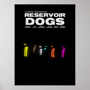 Reservoir Dogs Quentin Tarantino Minimalistisch sc Poster