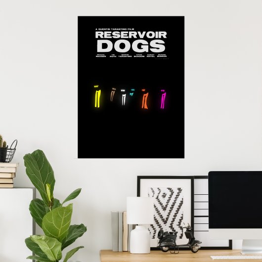 Reservoir Dogs Quentin Tarantino Minimalistisch sc Poster (Heimbüro)