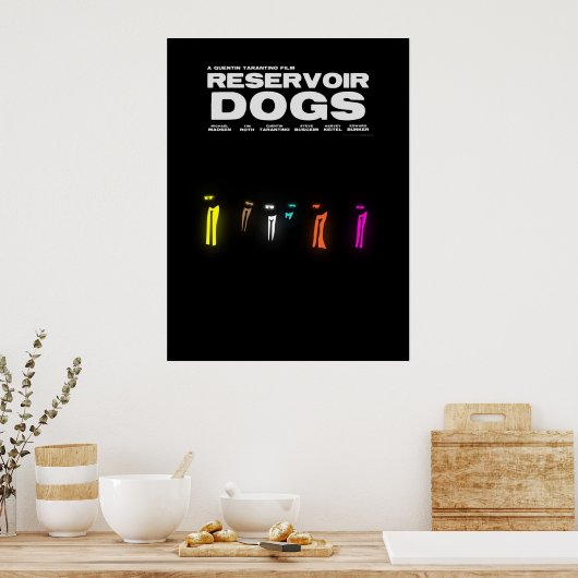 Reservoir Dogs Quentin Tarantino Minimalistisch sc Poster (Küche)
