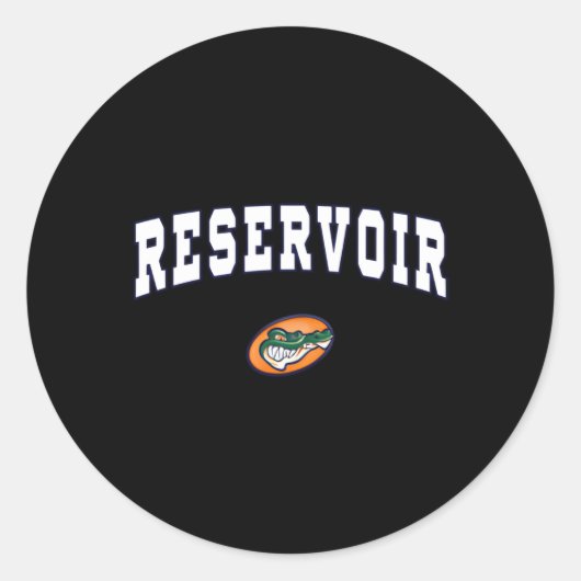 Reservoir High School Gators Runder Aufkleber (Vorderseite)