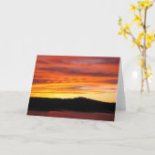 Reservoir-Sonnenuntergang Karte (Gelbe Blume)