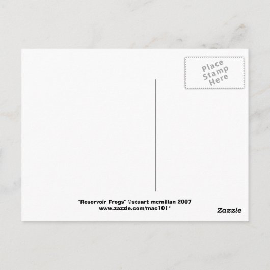 Reservoirger Postkarte (Rückseite)