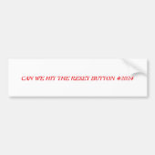 Reset 2024 autoaufkleber (Vorne)