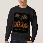 Reset Rise Repeat Motivation New Year Design Sweatshirt (Vorderseite)