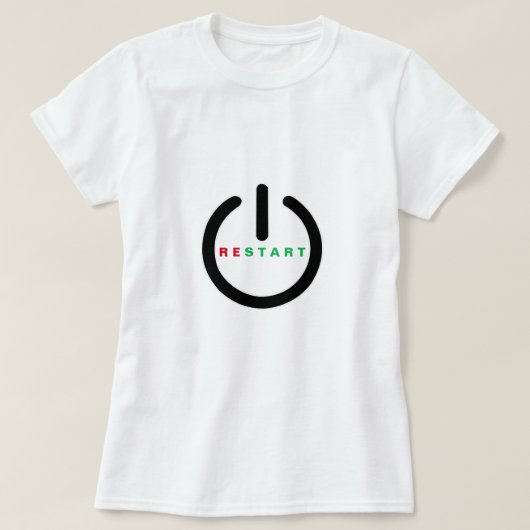 Reset T - Shirt Funny (Design vorne)
