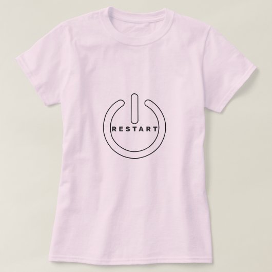 Reset T - Shirt Funny (Design vorne)