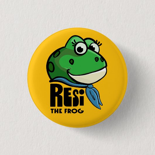 Resi der Frosch Button (Vorderseite)