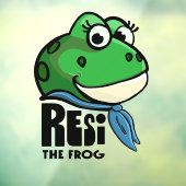 Resi der Frosch Fensteraufkleber (Blatt 3)