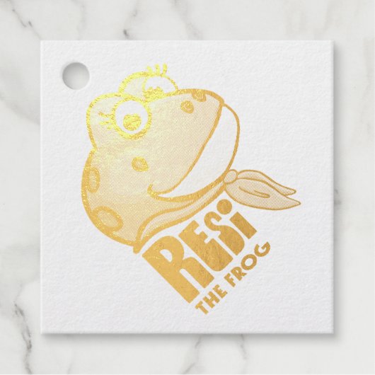 Resi der Frosch Geschenkanhänger (Vorderseite)