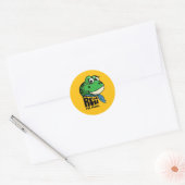 Resi der Frosch Runder Aufkleber (Umschlag)