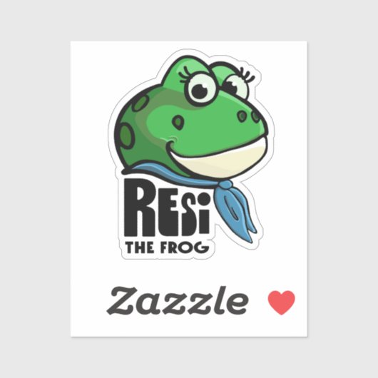 Resi the Frog Aufkleber (Blatt)