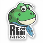 Resi the Frog Aufkleber (Vorderseite)