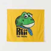 Resi The Frog Wandteppich (Vorderseite (Horizontal))